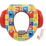 Ginsey Soft Potty Seat – Sesame Street、パッド入り、柔らかく、耐久性W / POTTYフック含ま