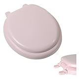 デラックスピンクソフトクッションラウンドToilet Seat – 抗菌