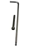 Amanaote 304 ステンレス鋼 規格 M5 X 3.98cm ボルトスクリュー 6角レンチ インターナル ヘックスドライブ付き 10個パック