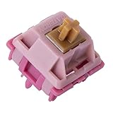 GATERON マウンテントップキーボードスイッチ、リニアRGB LED 5ピン 22mm デュアルステージスプリングファクトリープレ潤滑キースイッチ MXメカニカルキーボード用(35個)