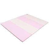 Caraz(カラズ) クッションマット おまけ付き (滑り止め付) ４段 120×160×4cm クリーム ピンク
