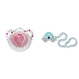 【セット買い】 NUK おしゃぶり NUK おしゃぶり・トレンドライン(キャップ付) NUK おしゃぶり・トレンドライン(キャップ付)/M/シリコーン/ローズハート  OCNK5020115 + NU