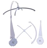 Hleeduo Baby Musical Mobile with Arm for Baby Crib,6 Children Tunes Available (Tune: Brahms lullaby)