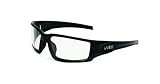 UVEX by Honeywell S2940XP Hyper Shock Series Safety Eyewear with Matte Black Frame, Clear Lens and U