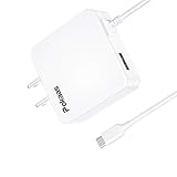 Pokaas USB充電器 type-c充電器 ACアダプター Type-Cケーブル一体型 急速充電器 折畳式プラグ コンセント 互換電源ACアダプター コンパクト充電器 スマホ急速充電 5V 3.4A出力(合計) 1.5mケーブル 2台同時充電 PSE認証取得済 USB/Type-C機器対応 (ホワイト)