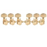 Musiclily Pro L3+R3 ギターロック式ペグ レスポール エレキギター/アコースティックギター用、ゴールド