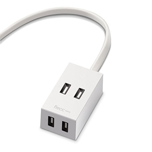 エレコム 電源タップ ホコリシャッター付 耐熱素材使用 flecc barra 2個口 1.0m ホワイト T-NFL01-2210WH