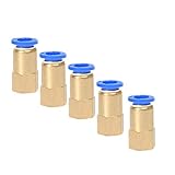 5 x 真鍮メスねじ継手コネクタジョイント 16mm ID 3/8 NPTねじ継ぎ目