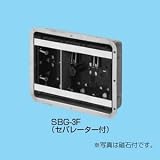 未来工業 鋼製カバー付スライドボックス(省令準耐火対応) センター磁石無 3ヶ用 SBG-3FO