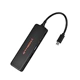 GTMEDIA C06 USB-C ハブ 6-in-1 マルチポートType Cドッキングステーション 4K HDMI, USB 3.0, USB 2.0, 100W PD充電, SD/Micro SD カードリーダー(黒)