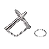 Semaxy コックプラグ 中空ブジー ステンレス ペニスプラグ 男性用 固定リング付 SMプレイ 43*6mm（C)