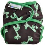 Best Bottom Cloth Diaper Shell-Snap, Green Giraffe by Best Bottom Diapers [並行輸入品]