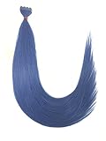 ＋HAIR 医療用シールエクステ原色56㎝ made in Japan 『5シート10本分』 (ダークブルー)