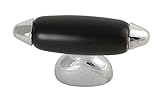 Hickory Hardware P3390-CHB 1-1/2-Inch Aero Cabinet Knob, Chrome with Black [並行輸入品]