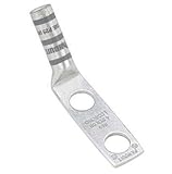 Panduit LCC3/0-12H-X Code Conductor Lug, Two Hole, Long Barrel, 45 Degree Angle, 3/0 AWG Copper Cond
