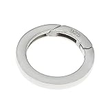 シルバー925 カラビナ サークル キーリング マルカン 丸カン 外径22mm 線の太さ2.8mm 厚み2.7ｍｍ パーツ ハンドメイド DIY 極太 シルバー925製 銀 アクセサリー スターリングシルバー SILVER 刻印あり