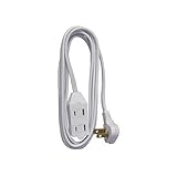 Master Electrician 09419ME 11-Foot Flatplug Extension Cord Low Profile, White [並行輸入品]