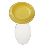 Lovoski 手動　さく乳器　搾乳器　乳ポンプ　ボトル　防塵カバー　母乳　人間工学　マッサージ　全3色 - 黄