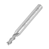 uxcell フライス　エンドミル　ストレートシャンク　3フルート　4mm x 6mm x 11mm x 55mm　メタル