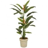 【人工植栽】　タカショー グリーンデコ鉢付 ヘリコニア 丸鉢　2.1m　GD-158B