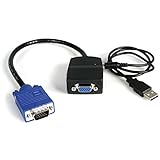StarTech.com 2ポートVGA/アナログRGBビデオスプリッタ分配器 USB-VGAアダプタ ST122LE