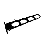 ハイロジック:ベランダの洗濯収納物干し アルミ物干金具 380ミリ ブロンズ 00096398 ×5セット