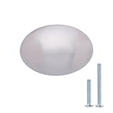 AmazonBasics Football Cabinet Knob, 1.38" Diameter, Satin Nickel, 10 Pack