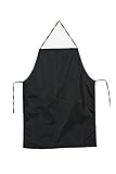 Daily Mall Men & Women Safety Black Work Apron Workwear High Temperature Resistant Bib Cut Resistant