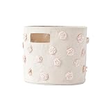 ペア Pehr 収納ボックス ストレージ おむつポーチ おもちゃ おむつ 収納 Mサイズ PINTS Pom Pom Pink