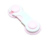 FUPUONE ドアロック ドアストッパー ベビーガード ワンタッチ (ピンク/ホワイト)