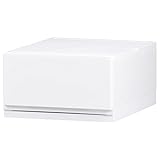 リブウェル(Livewell) 日本製 彩 -Irodori- 収納ケース (オールホワイト, 35cm幅 1段)