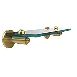 Allied Brass SH-1/16-PB 16 by 5-Inch Single 3/8-Inch Glass Shelf [並行輸入品]