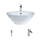 Mr Direct v2003-white磁器容器シンクEnsemble 732 シルバー V2003-W-732-C