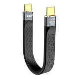 JBTOP 80 Gbps短usb cからcケーブル13.5CM、usb 240 W PD急速充電ケーブル