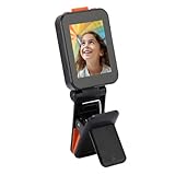 電話Vlogセルフィーモニタースクリーン、2.0インチ電話Vlogセルフィースクリーン、ユニバーサル折りたたみクランプ、Bluetooth 5.0、2.4Gおよび5GワイヤレスWiFi付き