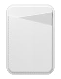 【MagEasy】 MagSafe 対応 カードケース スタンド マグセーフ カード 収納 ポケット PU レザー 薄型 カード入れ マグネット 内臓 カードホルダー [ 各種 iPhone スマホ スマートフォン 対応 ] SNAP スノーホワイト