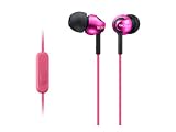 SONY カナル型イヤホン スマートフォン対応リモコン・マイク付 ピンク MDR-EX110AP/PI