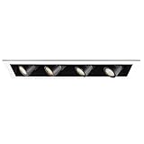 WAC Lighting MT4LD411NE-F40-BK Precision Multiples - 29" 46W 4 LED Reccessed Housing, Beam Options: 