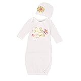 " Little Sister "おくるみラップvibolanewborn幼児ベビー文字おくるみブランケットSleepingおくるみモスリンラップ帽子セット Size:3M ピンク 445