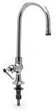 T&S Brass B-0305 Deck Mount Single Pantry Faucet with Rigid Gooseneck and Stream Regulator by T&S Br