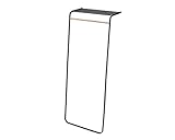 L字型のシンプルなデザイン　山崎実業（ヤマザキジツギョウ）　コートハンガー tower（タワー） KD　ブラック