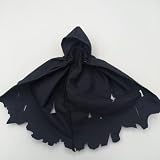 HAMRETHYPPZ 可愛いセット、男性女性の服装1/12、 カジュアルセット、 サイズ 1/12スケール スケールフに服を着せる 黒のフード付きマント、フード付き戦闘マント(ヘッド、素体は含まりません)黑