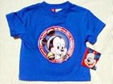 ディズニー ミッキーマウス Tシャツ (ブルー)18ヶ月