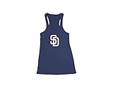MLB San Diego Padresレディースレーサーバックタンクトップ, Large , Navy