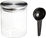 CASUAL PRODUCT スタンダードガラスキャニスター ステンレスリッド 400ml 576850 耐熱ガラス
