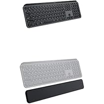 【アシャリ】Logicool MX Keys パームレスト付 Amazon.co.jp: ロジクール ワイヤレスキーボード MX KEYS S + MX