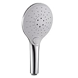 KES P321 Bathroom THREE Mode Showering Handheld Shower Head Push Button, Chrome and White [並行輸入品]