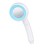 Perfk シンプル　360度回転　ハンドヘルド　シャワーヘッド　ポーズスイッチ付き　4色選べる - 青