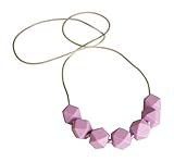 Little Teether Geo Teething Necklace for Baby Nursing - Stylish Silicone Necklace for Moms, Teether 