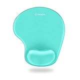 Soqool マウスパッド リストレスト一体型マウスパッド 低反発リストレス 人間工学 手首クッション 滑り止め 水洗い 耐久性良い 手首 
